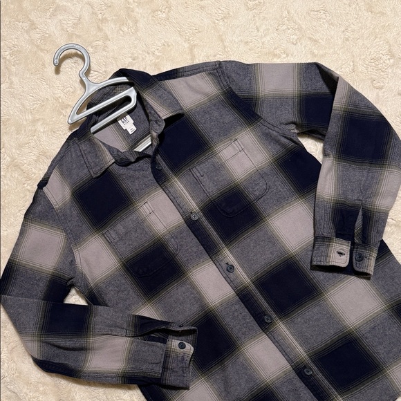 GAP Other - GAP KIDS Navy and Gray Plaid Button Down Shirt